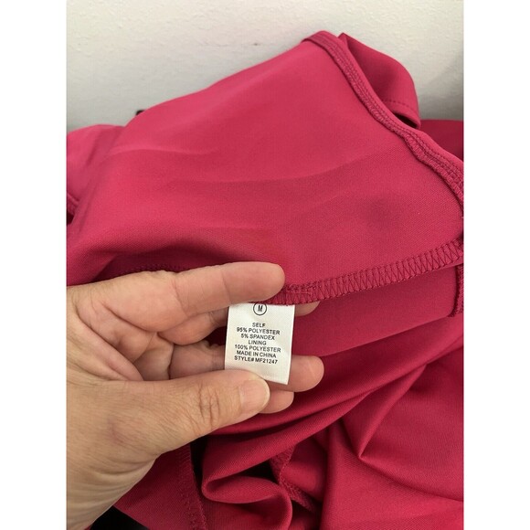 Fashion Nova Women Maxi Dress - Fuchsia Size M Off Shoulder Hidden Back zipper - Picture 11 of 11